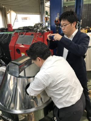 H29年5月18日旭硝子エコブラスト実験